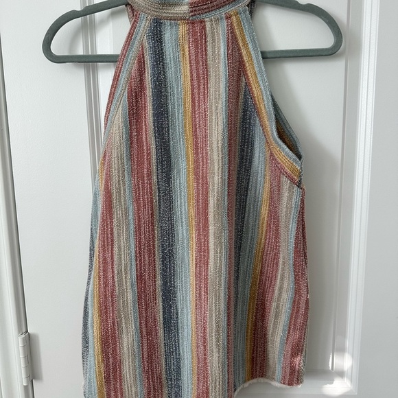 W5 Anthropologie Multicolor Striped Blouse - Picture 2 of 3